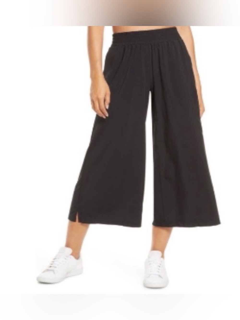 🌺Like new Zella getaway flowy Wide-Leg Cropped Pants - Black🌺